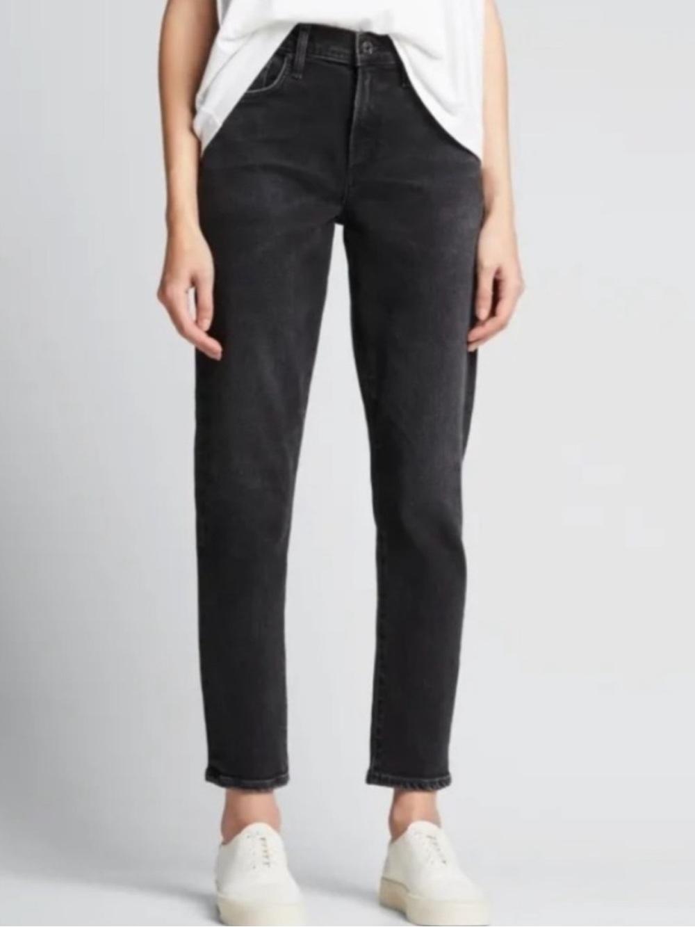 AGOLDE Toni Straight‎ Leg MID RISE Jeans Black Wash Size 27